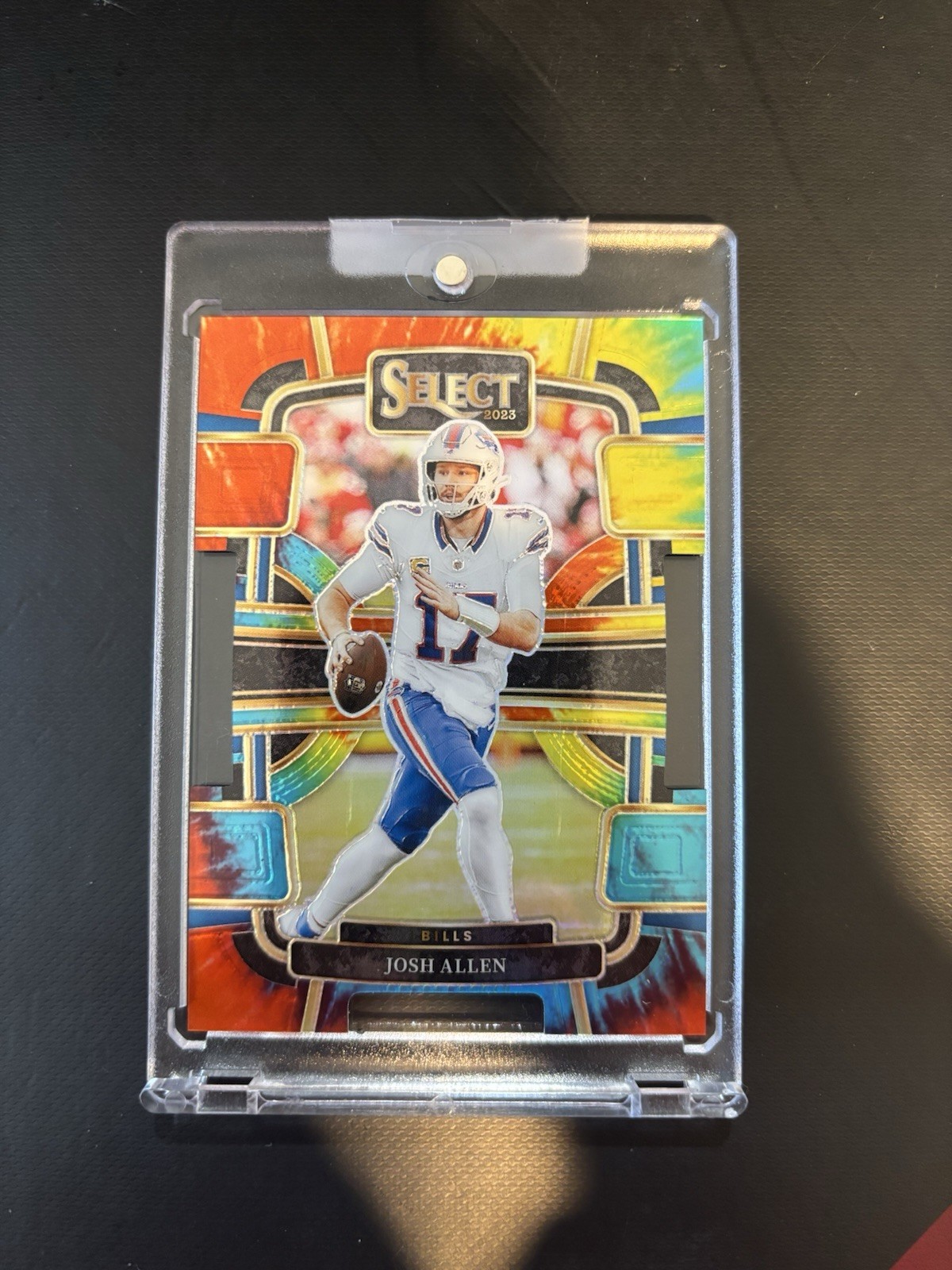 2023 Panini Select Josh Allen Buffalo Bills Tie-Dye Prizm Die-Cut Serial #13 /25