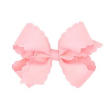 Wee Ones Girls' Grosgrain Floral Eyelet Embossed Edge Hair Bows on a WeeStay ...