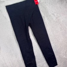 NWT Spanx Women's 1X Look At Me Now Black High Rise Shaping Leggings FL351P