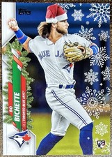 Bo Bichette 2020 Topps Holiday Santa Hat SP Rookie #HW94 Toronto Blue Jays