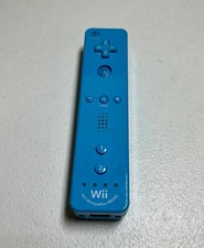 Nintendo Wii Remote With Motion Plus Blue RVL-036 & Nunchuck Controller (Tested)