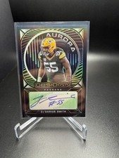 2021 Panini Obsidian Aurora Autographs Yellow #AA-ZS Za'Darius Smith PACKERS /35