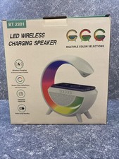 G Bedside Lamp with 15W Wireless Charger Alarm Clock, BT Hi-Fi Sound And Time