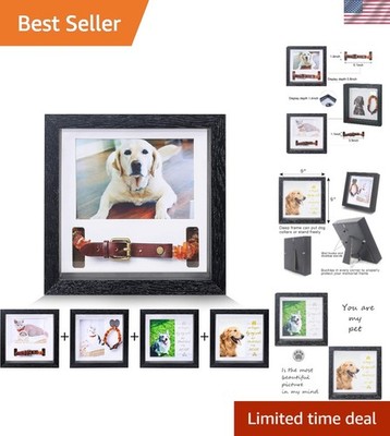 9 Inch Pet Remembrance Frame - Comforting Collar Display for Dog & Cat Lovers