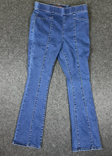 No Boundaries Women's Mid-Rise Flare Stretch Pull-On Jeans Size S 4-6 Active