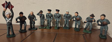 10 Cast Iron Military Figures Hand Painted 3  Lead Soldiers
