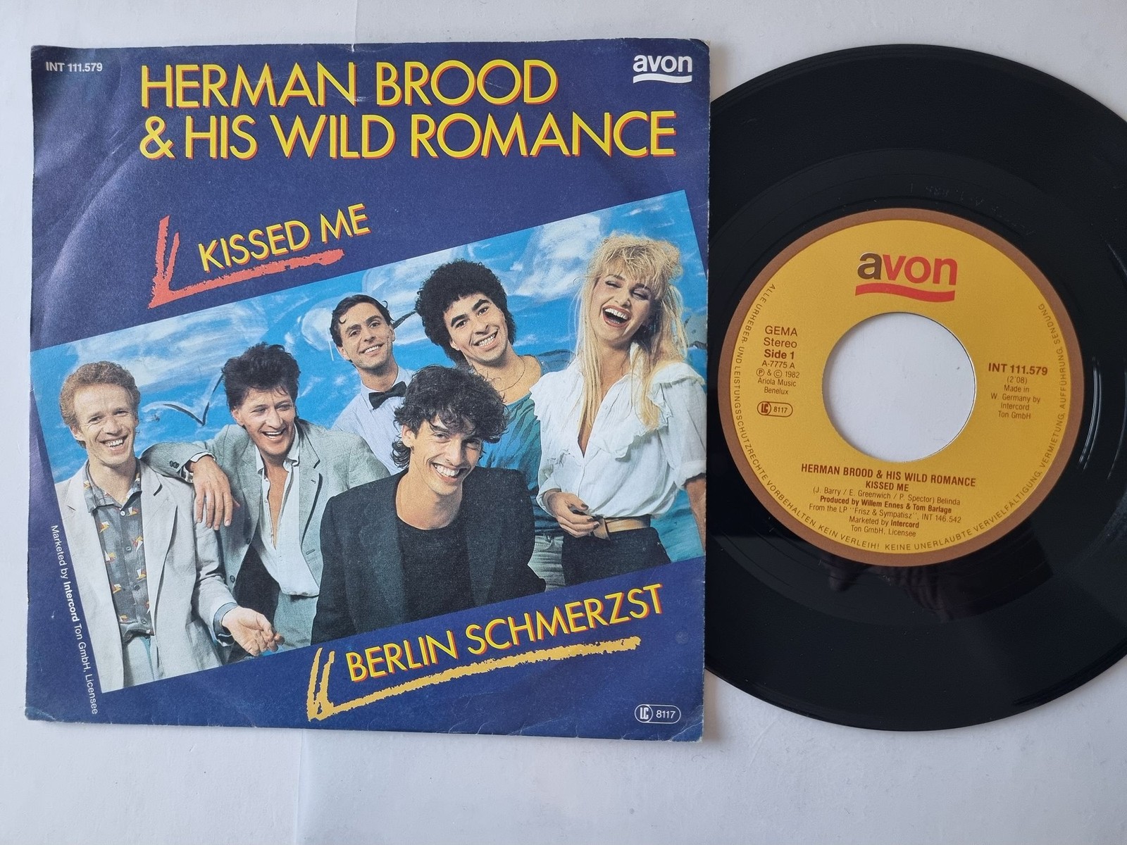 Herman Brood & His Wild Romance - Kissed Me 7'' Vinyl Germany