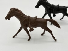 Vintage 50/60s Plastic horses for Cowboys western Playset Toy Figures Lot Of 6