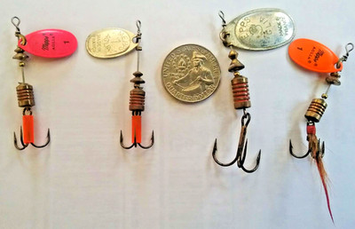 Vintage Fishing mepps  Lure Spinners Lot Of 4