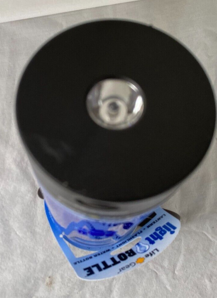 NWT Life Gear Backpack  Waterbottle Flashlight Lantern 0.5 Liters BPA Hiking