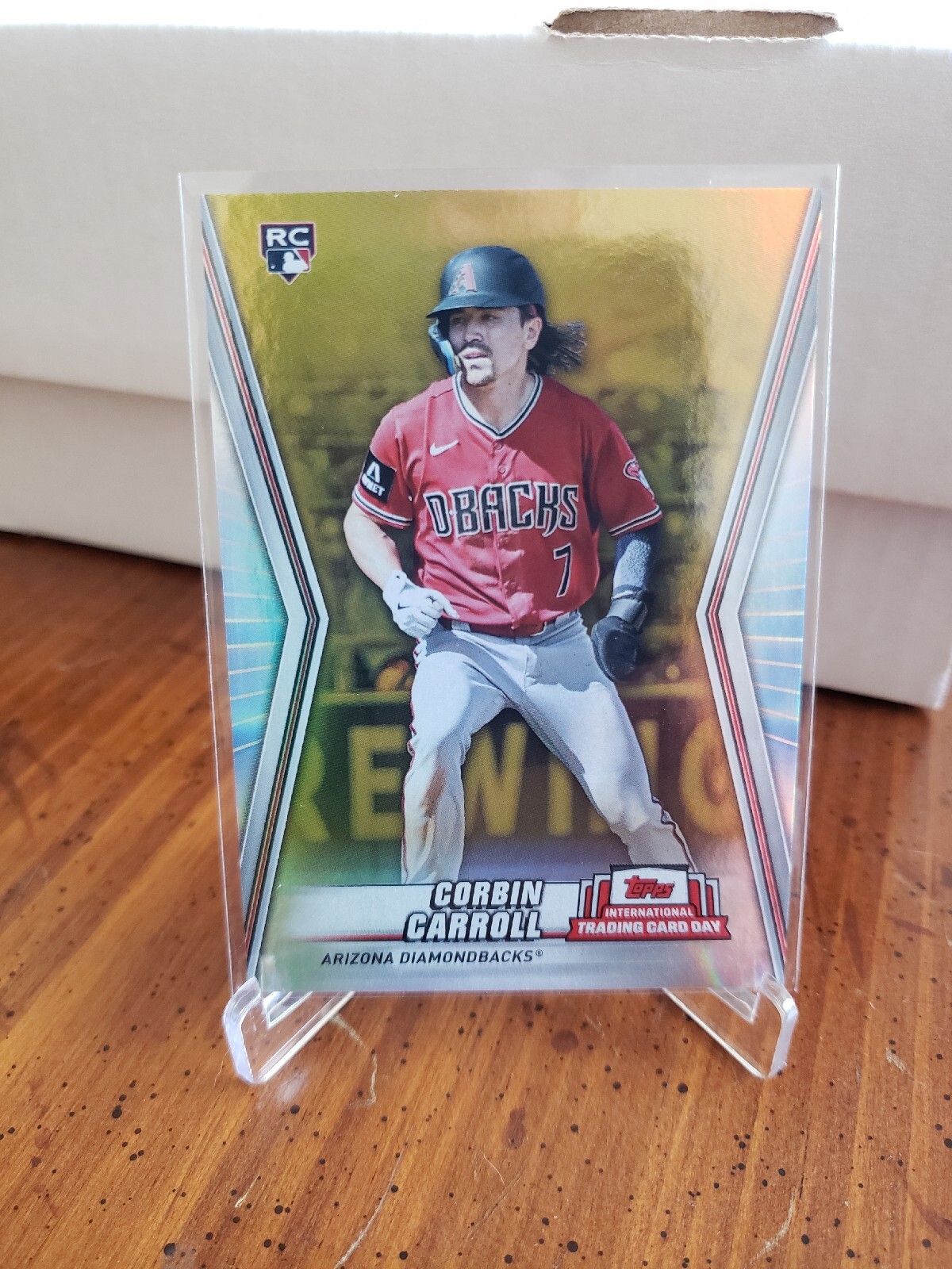 2023 Topps International Trading Card Day Corbin Carroll Gold Foil Rc