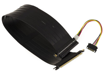 PCI EXPRESS Riser 16X - 50CM - PCIe 3.0 3.1 4.0 - Isolated - 180° Connection