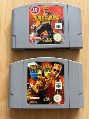 Duke Nukem & Duke Nukem Zero Hour Nintendo 64 N64 - nur Karts PAL sehr guter Zustand 2 Spiele
