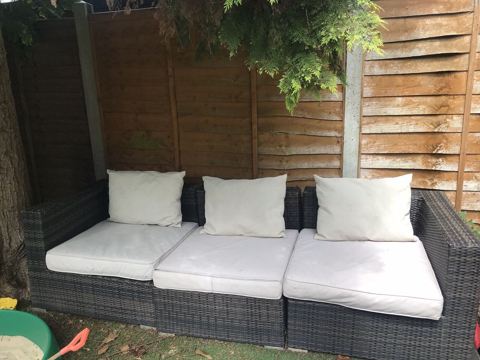 Rattan Garden Sofa eBay