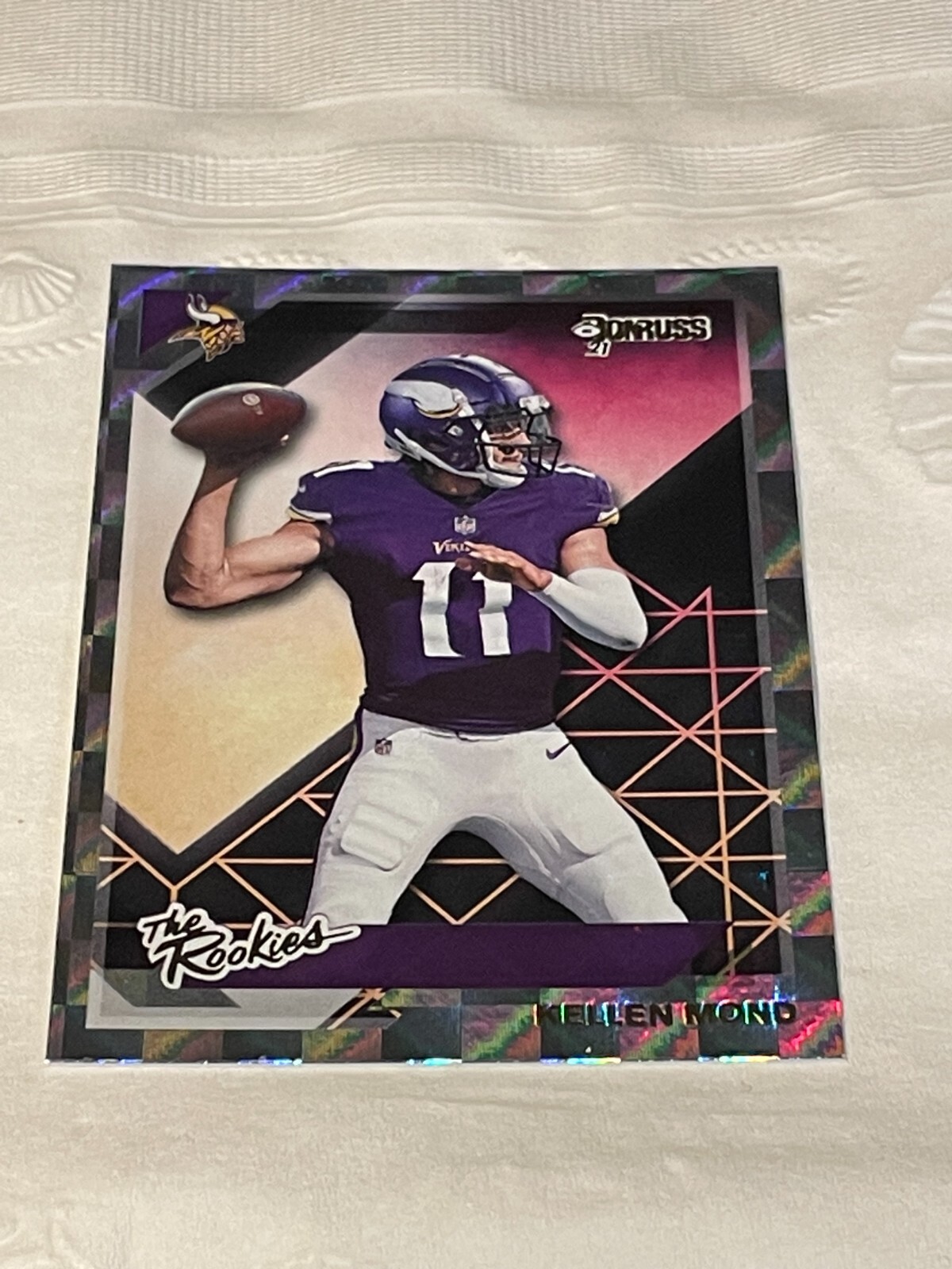 2021 Donruss Kellen Mond The Rookies Holo Insert #TR-KMO Vikings JA