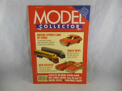 Model Collector June 1993 British Sports Cars by Corgi, Truck News & Rew Releas 