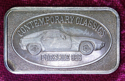 Germany silver サーバー Porsche 928 German sports car toned 1oz 999 FINE Silver art bar