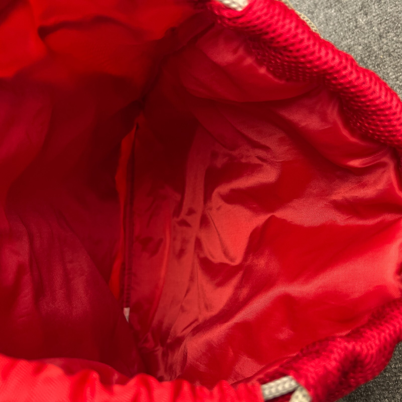 Champion Big Logo Drawstring Backpack Padded Red … - image 7