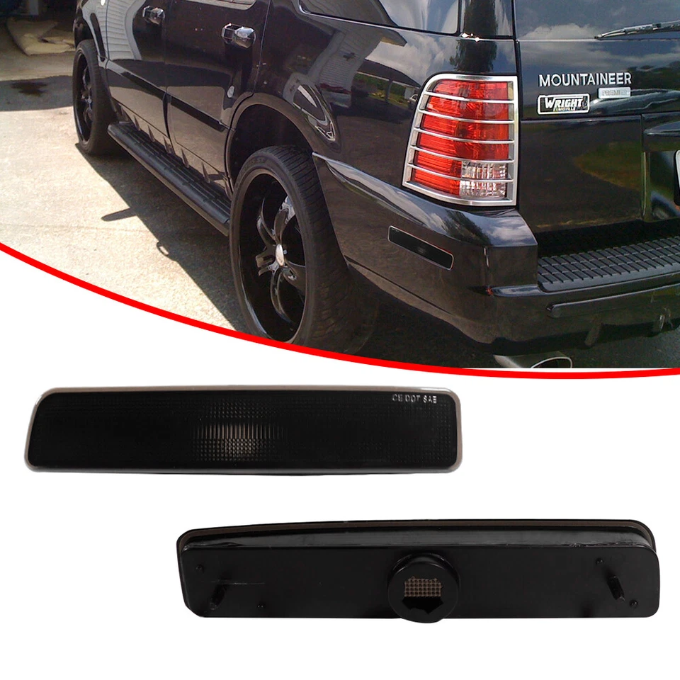 Para 02-10 Mercury Mountaineer Guardabarros Trasero Ahumado Luz Marcadora Lateral Lámpara Carcasas Foto 2 de 4