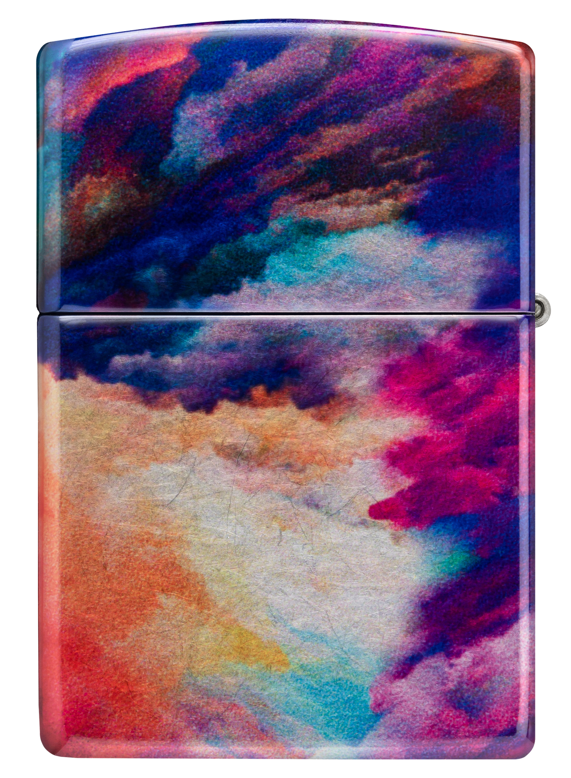 Zippo Tie Dye Zippo Design Tumbled Chrome 540 Fusion Windproof Pocket Lighter...