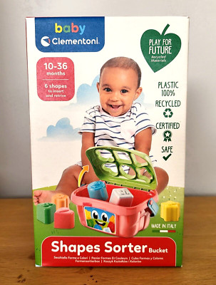 Baby Sortierbox Steckspiel Clementoni Lernspiel Formen Farben Zahlen Spiel NEU