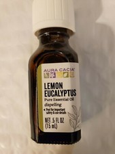 Aura Cacia Pure Essential Oil Lemon Eucalyptus 0.5 fl oz 15 mL 
