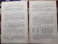 1872 Train Report BUFFALO CORRY & PITTSBURGH RAILROAD Brockton NY Erie County PA