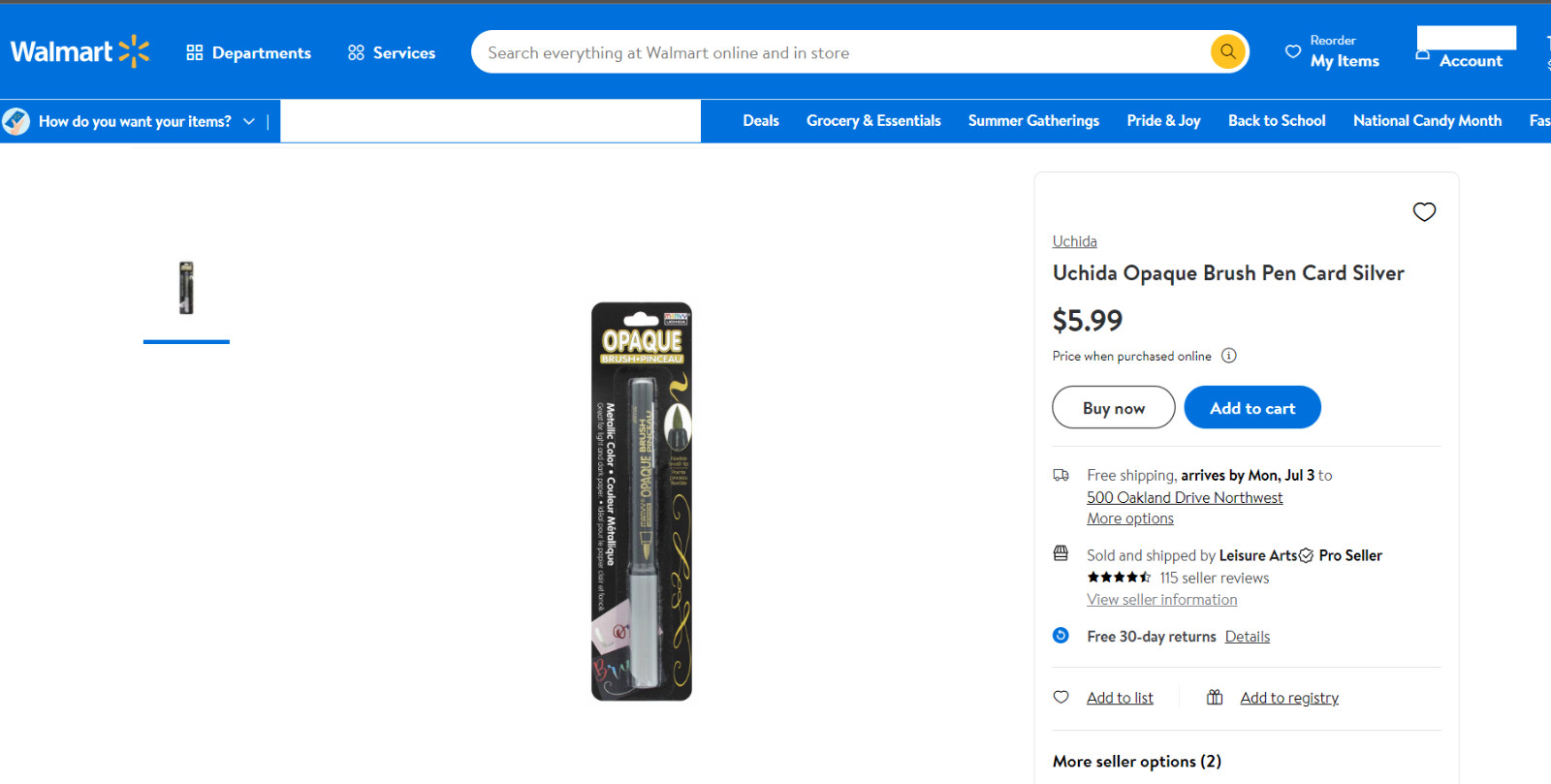 Set of 12 Brush UCHIDA Pen/Marker, Perfect to write on Black!!!