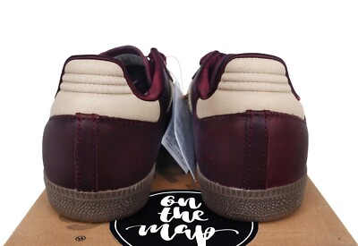 Adidas Samba OG Maroon Burgundy Crystal Sand Beige UK 3 4 5 6 7 8