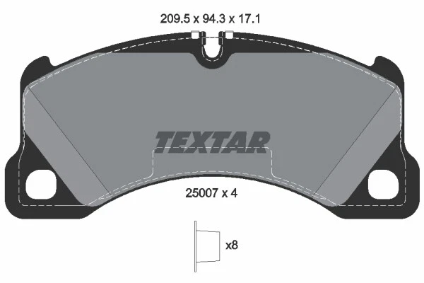 Plaquettes de Frein Kit Avant Textar Porsche Macan Cayenne 92A Panamera 970/971 - Photo 4/4