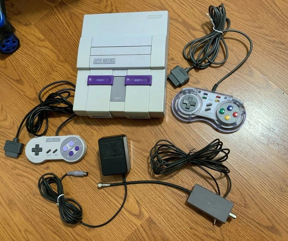 Rare SNES 1 CHIP Console Bundle Super Nintendo Entertainment System