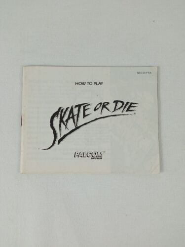 Nintendo NES FRA Notice  Skate Or Die - Photo 1/2