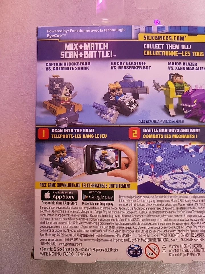 Bot Spin Master SickBricks Bucky Blastoff vs. Berserker Foto 4 de 4