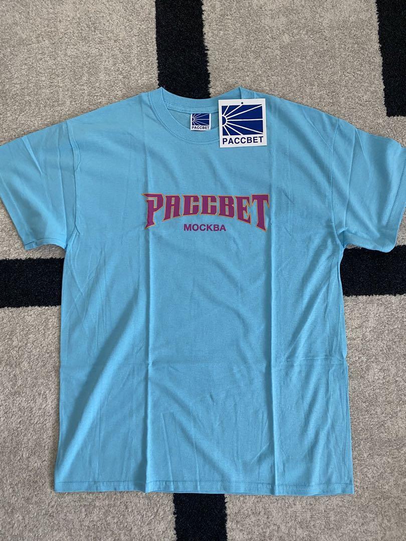 Gosha Rubchinskiy Men L Paccbet Logo Tee Blue Initial Rare 
