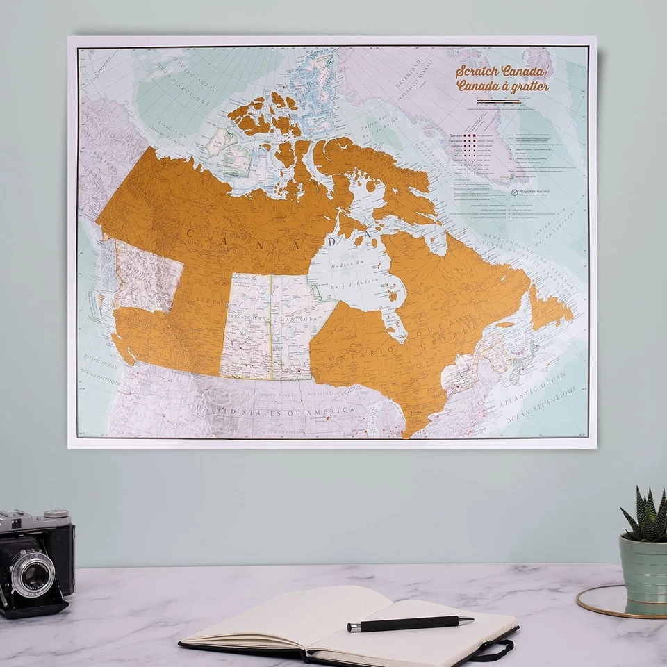 Detailed Scratch Off Canada Map - 22 x 17 Inches - Discover Your Travel Journeys - Image 4 of 4