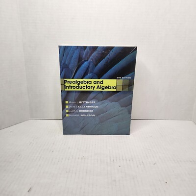Prealgebra and Introductory Algebra 3rd Edition Bittinger Pearson Paperback NEW