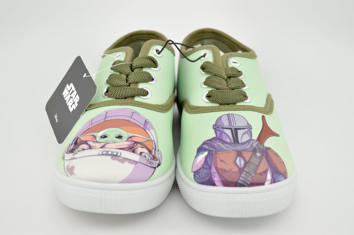 新品/ スターウォーズ BABY YODA マンダロリアンスニーカー Lucasfilm Star Wars The Mandalorian Grogu Baby Yoda Lace Up