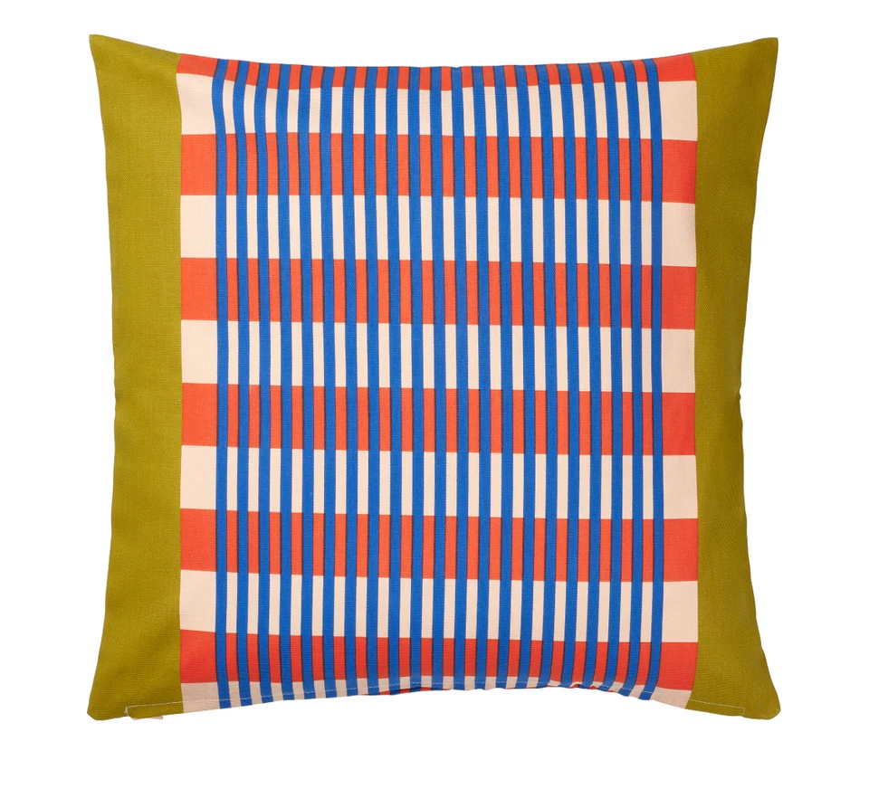 IKEA TESAMMANS Kissenbezug, mehrfarbig, gestreift 50x50 cm, 20"x20" - Bild 2 von 4