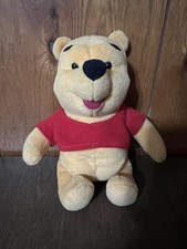 Disney Mattel Winnie The Pooh 1998 Talking Plush Roughly 8" Some Stains Discolor