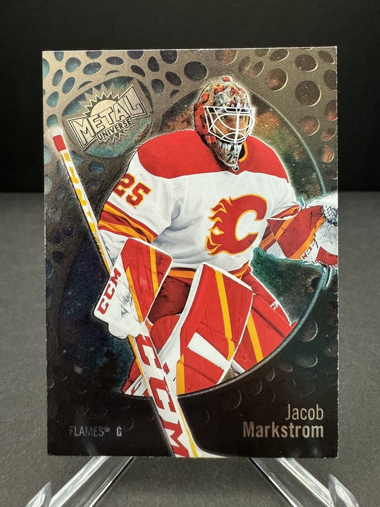 SKYBOX 2022-23 METAL UNIVERSE JACOB MARKSTROM HOCKEY CARD #72 CALGARY
