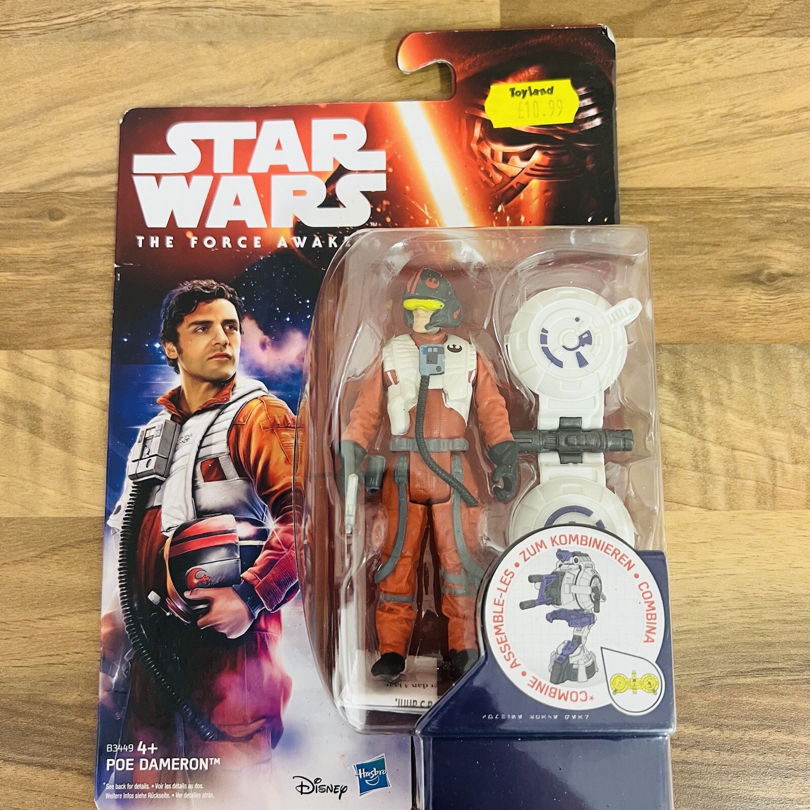 Star Wars Force Awakens Poe Dameron Hasbro Action Figure 2015 Brand New RARE