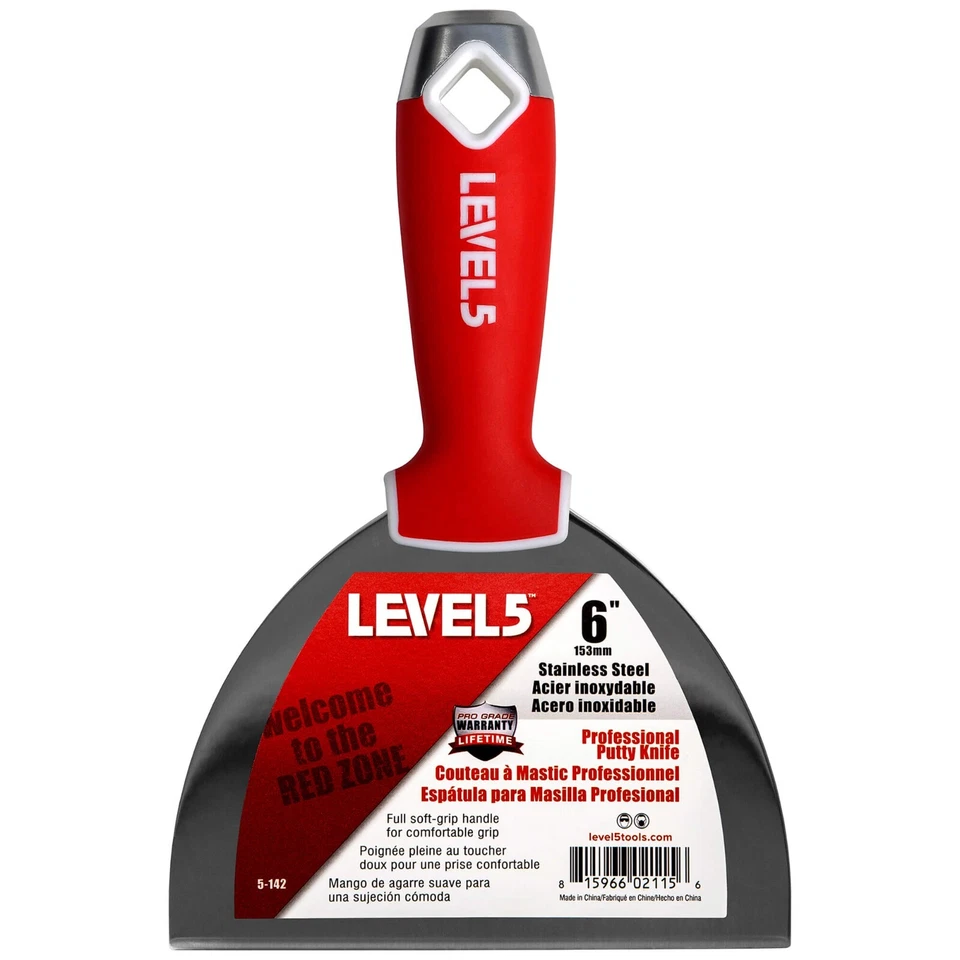 LEVEL5 Drywall Finishing Hand Tool Set with Tool Bag | Stainless Steel 5-680 - Image 4 of 4