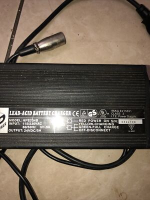 High Power HP8204B 24V 5A Lead-Acid Battery Charger incl. 3-Pin