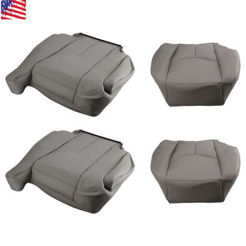 2003-2007 GMC Sierra Seat Cover In Dark Gray: Choose Leather Or Vinyl | Auto Seat Replacement - Foto 2