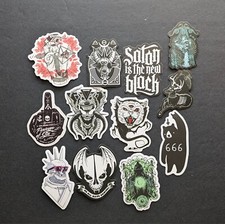 Demon, Lucifer, Gothic Stickers