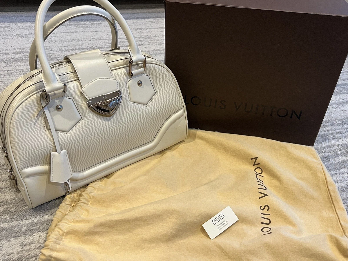 Louis Vuitton, Bags, Louis Vuitton Epi Ivory White Montaigne Clutch