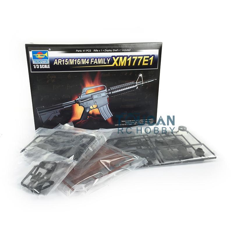 1/3 Trumpeter AR15/M16/M4 FAMILY Rifle XM177E1 Automatic Gun Kit 01902