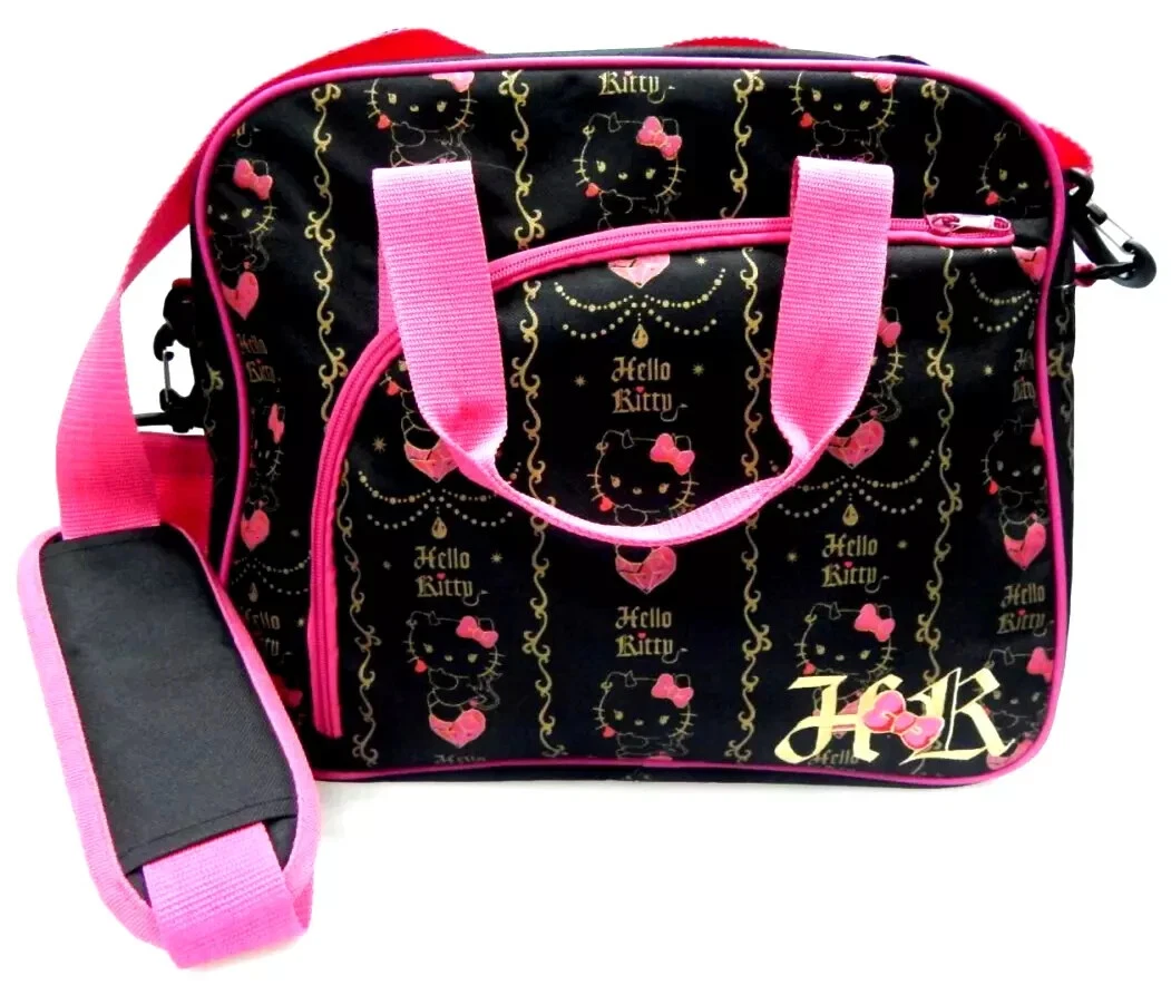 Mochila Kawaii de Hello Kitty Sanrio para niñas, bolso de felpa, Anime