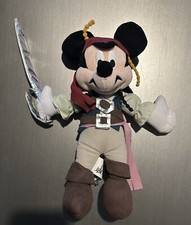 Mickey Mouse Pirates of the Caribbean Jack Sparrow 12" Plush Disney Parks
