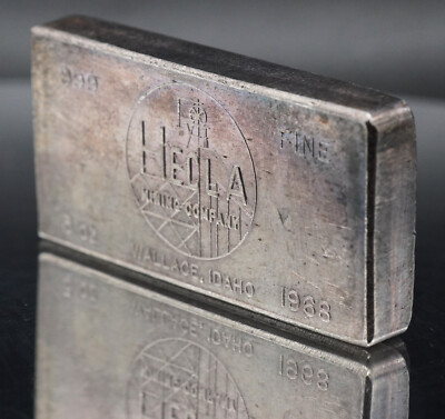 1968 Hecla Mining Wallace Idaho WH Foster Walla 3oz 999 FINE